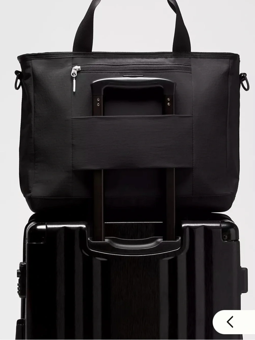 lululemon athletica Men’s Black Utility Tote with Front Pouches